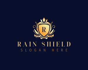 Luxury Floral Crest logo design