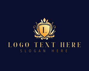 Luxury Floral Crest Logo