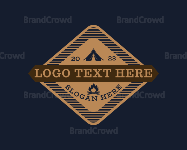 Outdoor Camping Adventure Logo