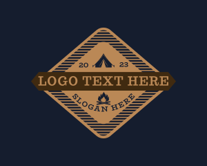 Travel Agency - Outdoor Camping Adventure logo design