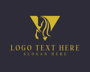 Mane - Triangle Horse Stable logo design