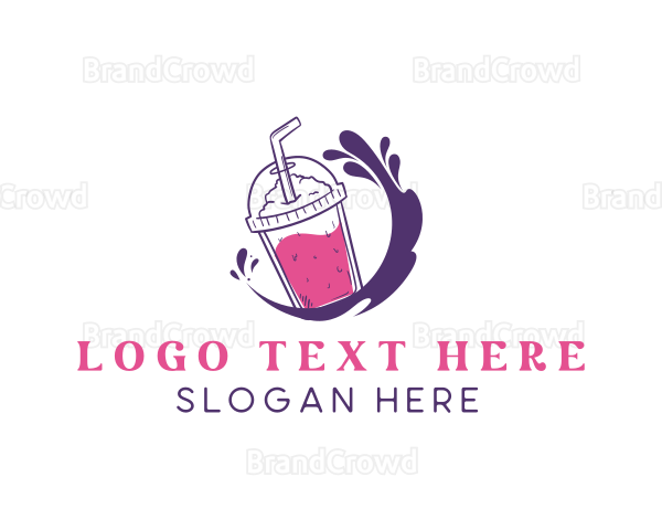 Splash Flavor Drink Cup Logo