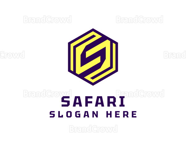 Modern Hexagon Letter S Company Logo