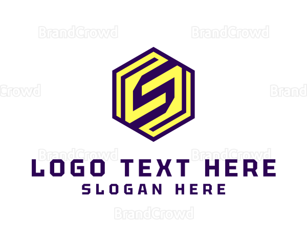 Modern Hexagon Letter S Company Logo