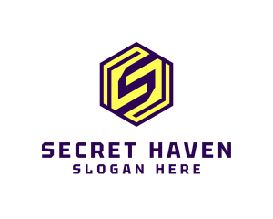 Modern Hexagon Letter S Company logo design