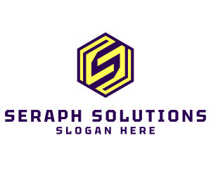 Modern Hexagon Letter S Company logo design