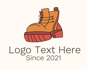 Hiking Shoes - Outdoor Combat Boots logo design