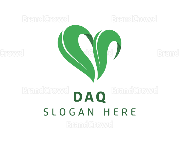 Nature Heart Plant Logo