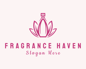 Scent - Lotus Perfume Scent logo design