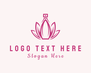 Scent - Lotus Perfume Scent logo design