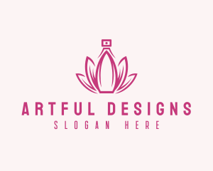 Lotus Perfume Scent logo design