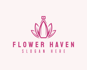 Lotus Perfume Scent logo design