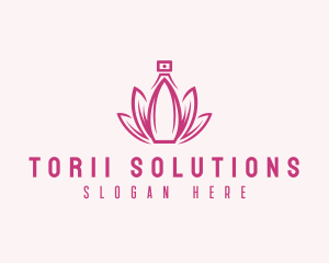 Lotus Perfume Scent logo design