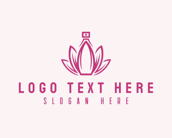 Scent - Lotus Perfume Scent logo design