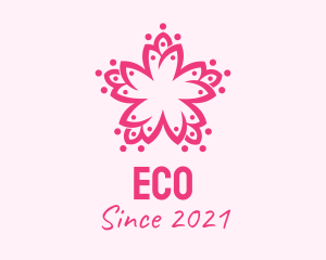 Pink - Pink Flower Pattern logo design