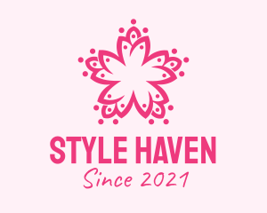 Cherry Blossom - Pink Flower Pattern logo design
