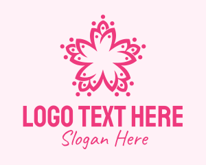 Pink Flower Pattern  Logo