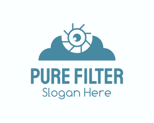Filter - Cloud Camera Lens logo design