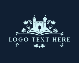 Banner - Floral Castle Book logo design