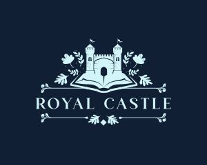 Castle - Floral Castle Book logo design