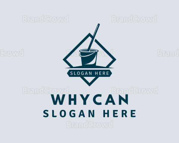 Mop & Bucket Cleaning Logo