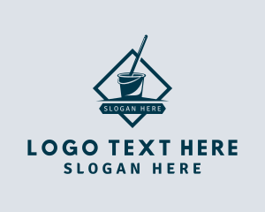 Mop & Bucket Cleaning Logo