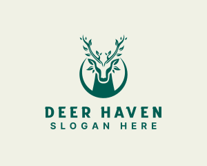 Deer Eco Nature logo design