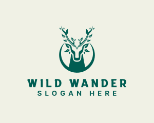 Deer Eco Nature logo design