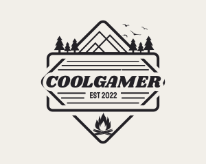 Traveler - Backpacker Camping Badge logo design