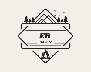 Explorer - Backpacker Camping Badge logo design