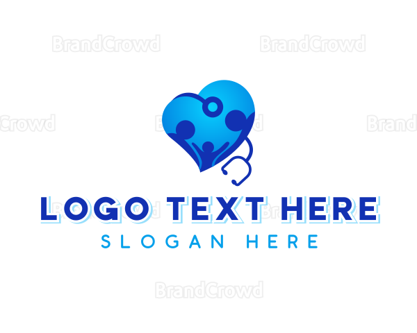 Family Love Stethoscope Logo