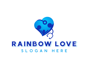 Family Love Stethoscope logo design