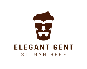 Gentleman - Gentleman Coffee Cup logo design