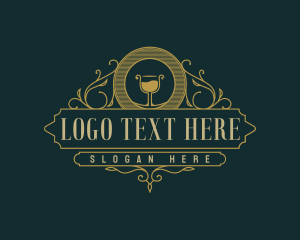 Cafeteria - Elegant Wine Bistro logo design