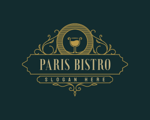 Elegant Wine Bistro logo design