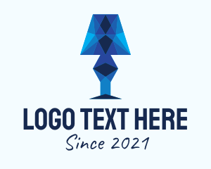 Fixture - Geometric Lamp Furniture logo design