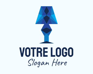 Geometric Lamp Furniture Logo