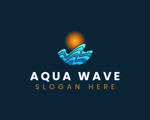Wave Surfing Resort logo design