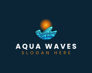 Wave Surfing Resort logo design