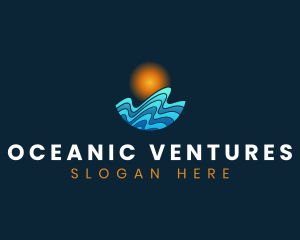 Wave Surfing Resort logo design