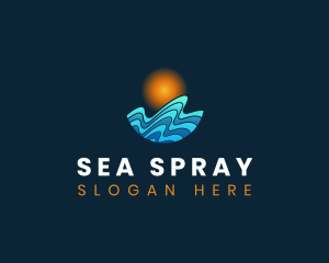 Wave Surfing Resort logo design