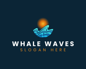 Wave Surfing Resort logo design