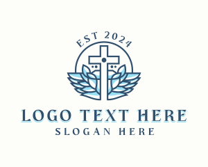 Retreat - Cross Wings Ministry logo design