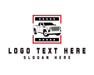 Motor - Pickup Vehicle Transport logo design