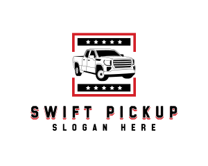 Pickup - Pickup Vehicle Transport logo design