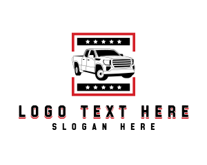 Road Trip - Pickup Vehicle Transport logo design