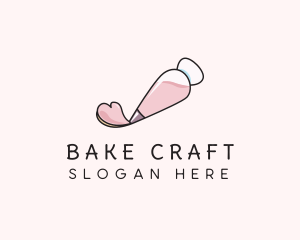 Baking Piping Bag Bakeshop logo design