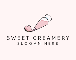 Baking Piping Bag Bakeshop logo design