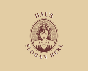 Floral Female Salon Logo