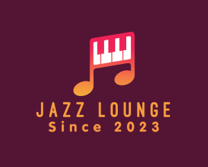 Jazz - Piano Melody Music logo design